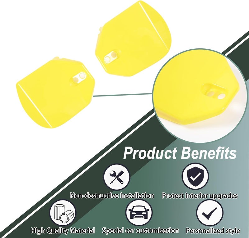 CHEAYAR Rear Strut Tower Covers Compatible with Chevrolet Corvette C8 2020-2023, ABS Plastic Engine Bay Shock Protection Panel Cover Trim, 2pcs C8 Accessories (Yellow color) - Image 3
